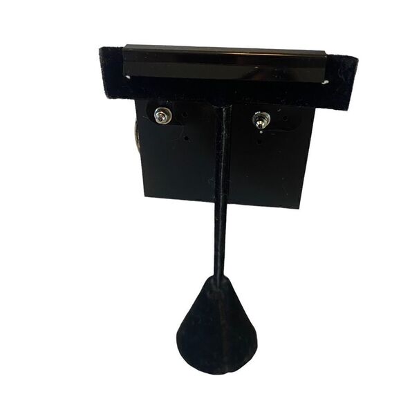 Vintage Silver Toned South West Style Post Earrings. - Picture 5 of 6